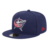 Columbus Blue Jackets Official Team Color New Era Blue 59FIFTY Fitted Hat