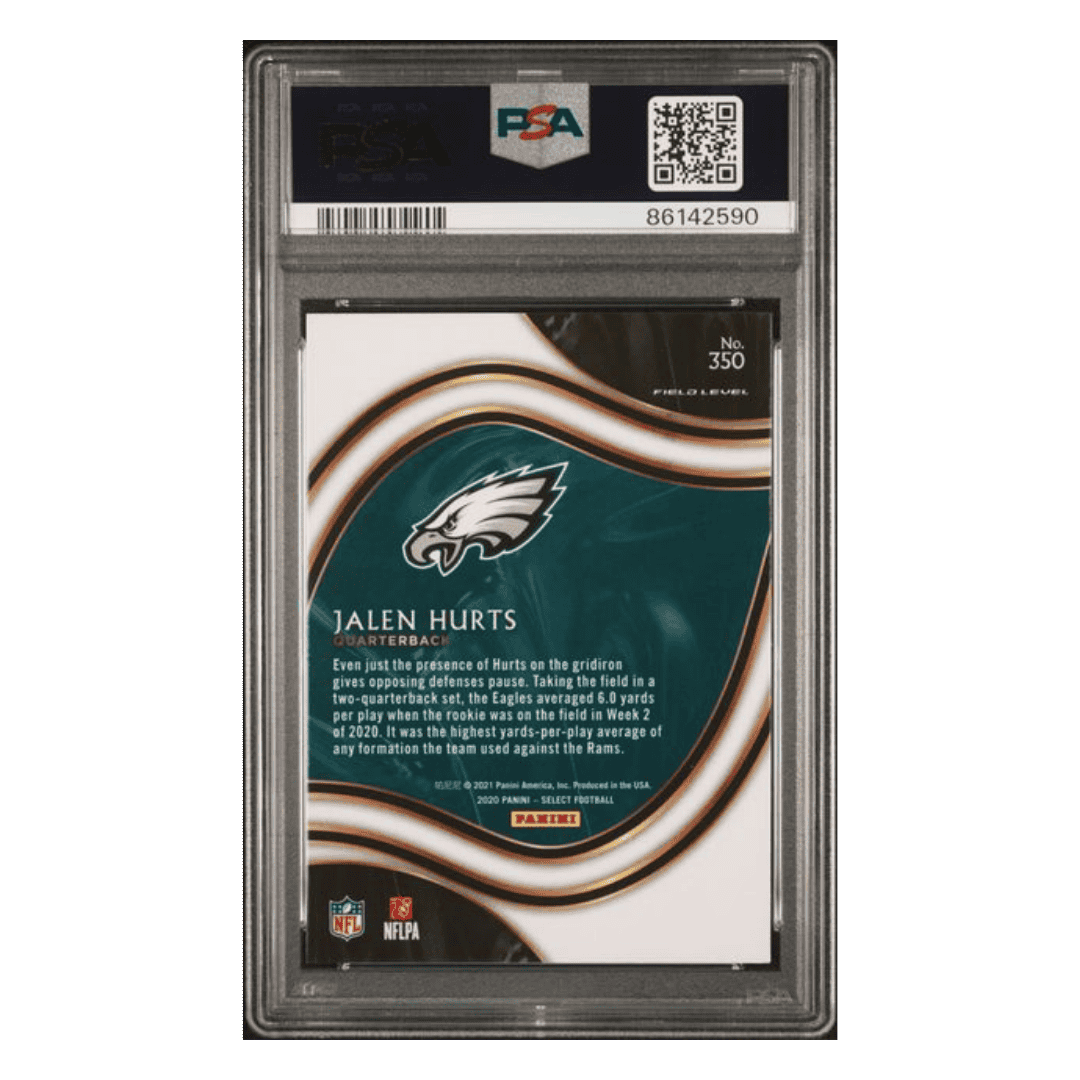 Jalen Hurts PSA 10 2020 Panini Select Card #350