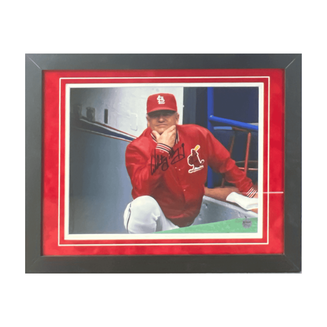 Whitey Herzog St Louis Cardinals Autographed Framed 11x14 - JSA COA