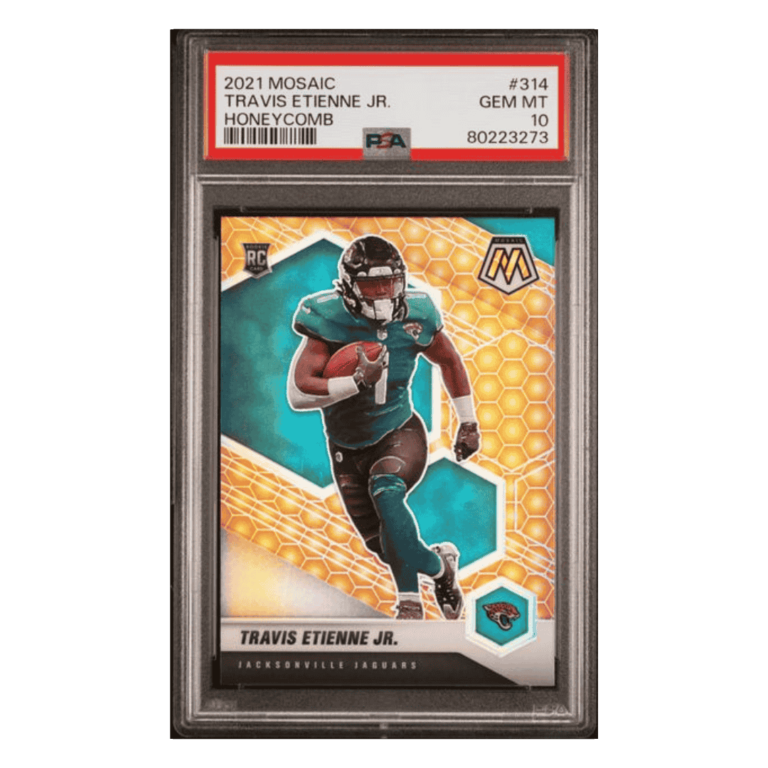 Travis Etienne Jr PSA 10 2021 Panini Mosaic Honeycomb Card #314