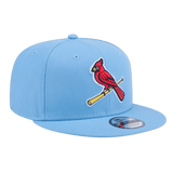 St Louis Cardinals Bird on Bat New Era Baby Blue 9FIFTY Adjustable Snapback Hat