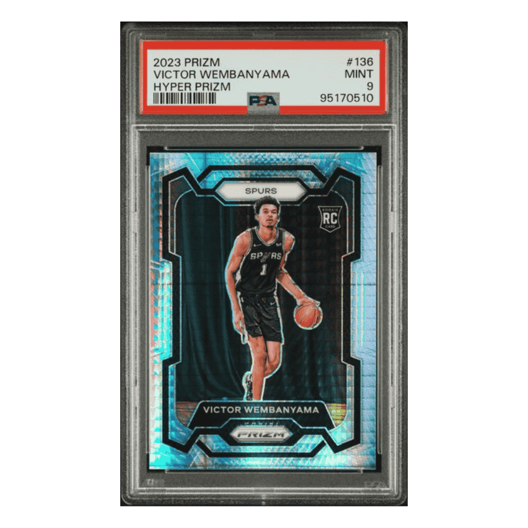 Victor Wembanyama PSA 9 2023 Panini Prizm Hyper Prizm Card #136