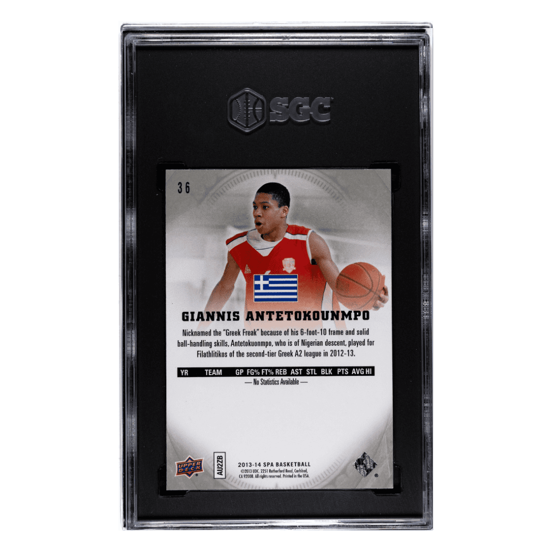 Giannis Antetokounmpo SGC 9 2013-14 Upper Deck SP Authentic Card #36
