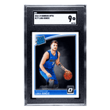 Luka Doncic SGC 9 2018-19 Panini Donruss Optic Rated Rookie Card #177