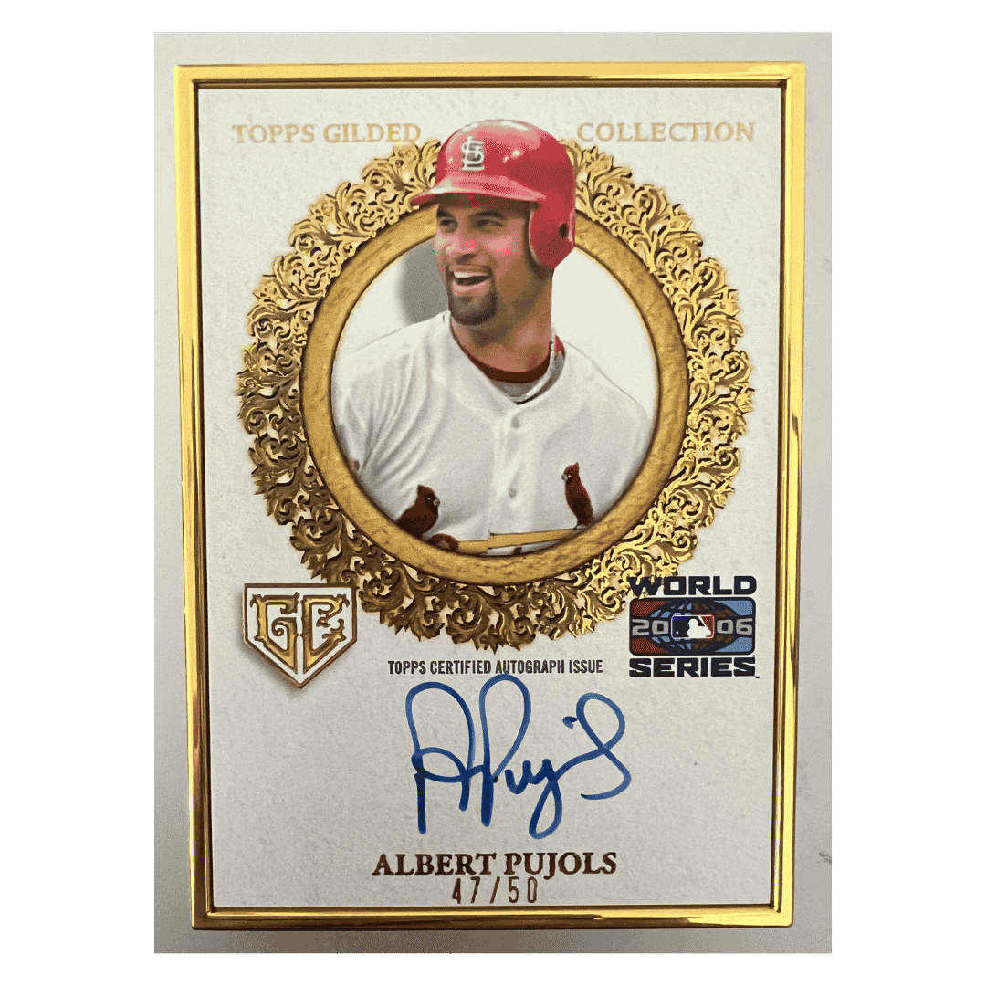 Albert Pujols 2025 Topps Gilded Collection Autograph #d/ 50 Card #GCH-AP