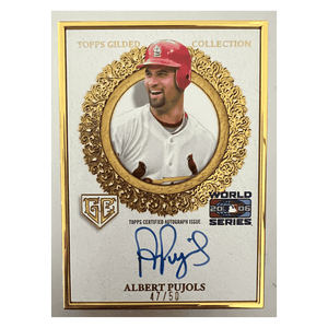 Albert Pujols 2025 Topps Gilded Collection Autograph #d/ 50 Card #GCH-AP