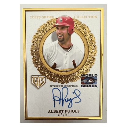 Albert Pujols 2025 Topps Gilded Collection Autograph #d/ 50 Card #GCH-AP