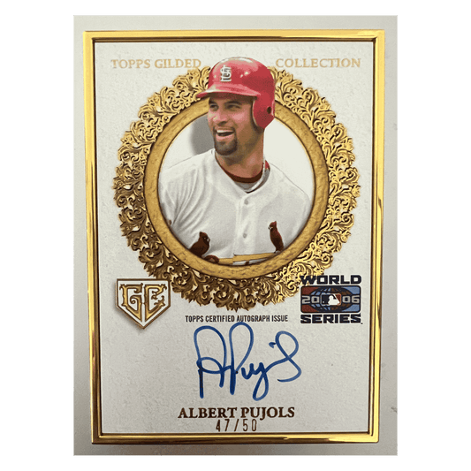 Albert Pujols 2025 Topps Gilded Collection Autograph #d/ 50 Card #GCH-AP