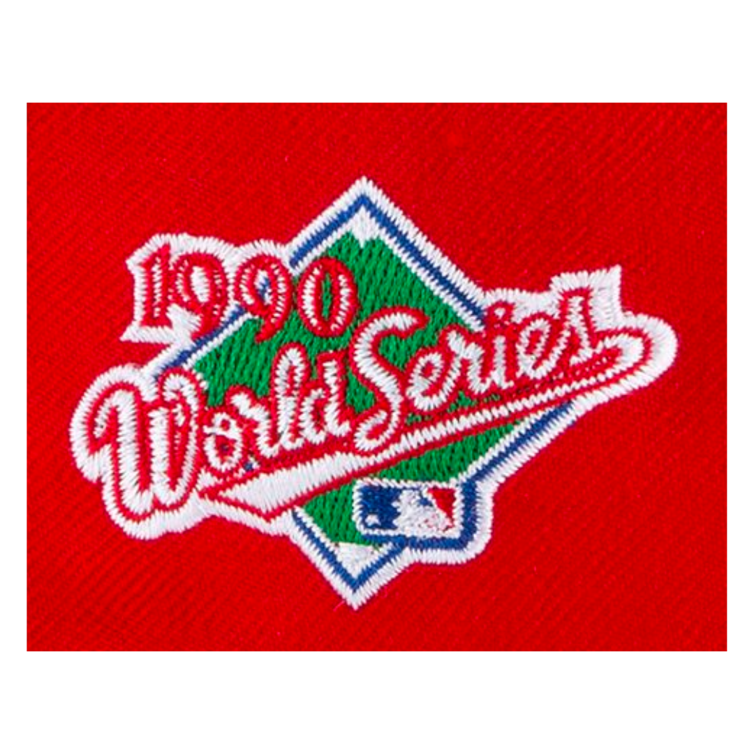 Cincinnati Reds 1990 World Series Patch 59FIFTY Fitted Hat