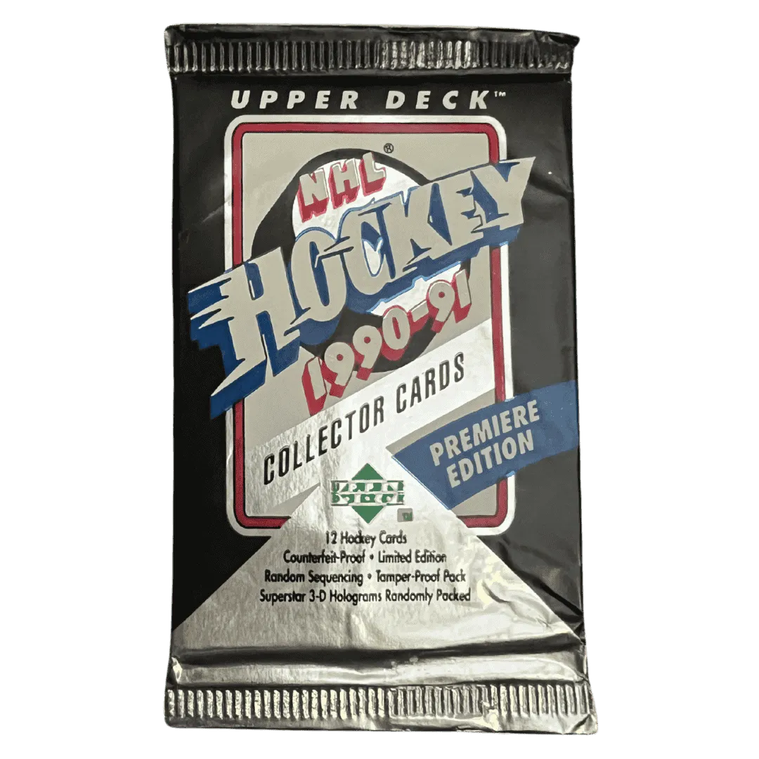 1990-91 Upper Deck NHL Hockey Premier Edition Hobby Box - Single Pack