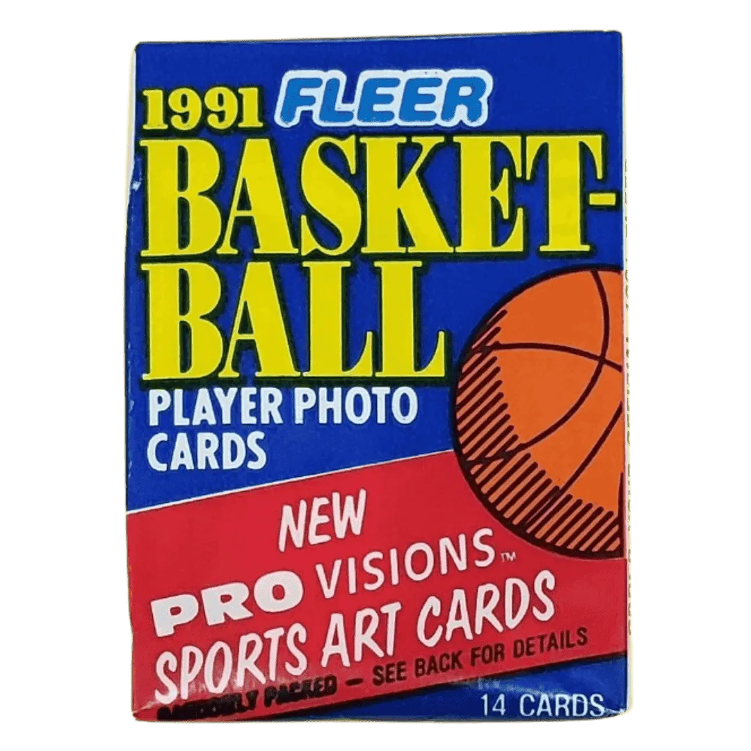 1991 Fleer NBA Series 1 Basketball Hobby Box - Single Pack