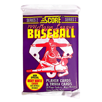 1991 Score Series 2 Major League Baseball Edition - Single Pack