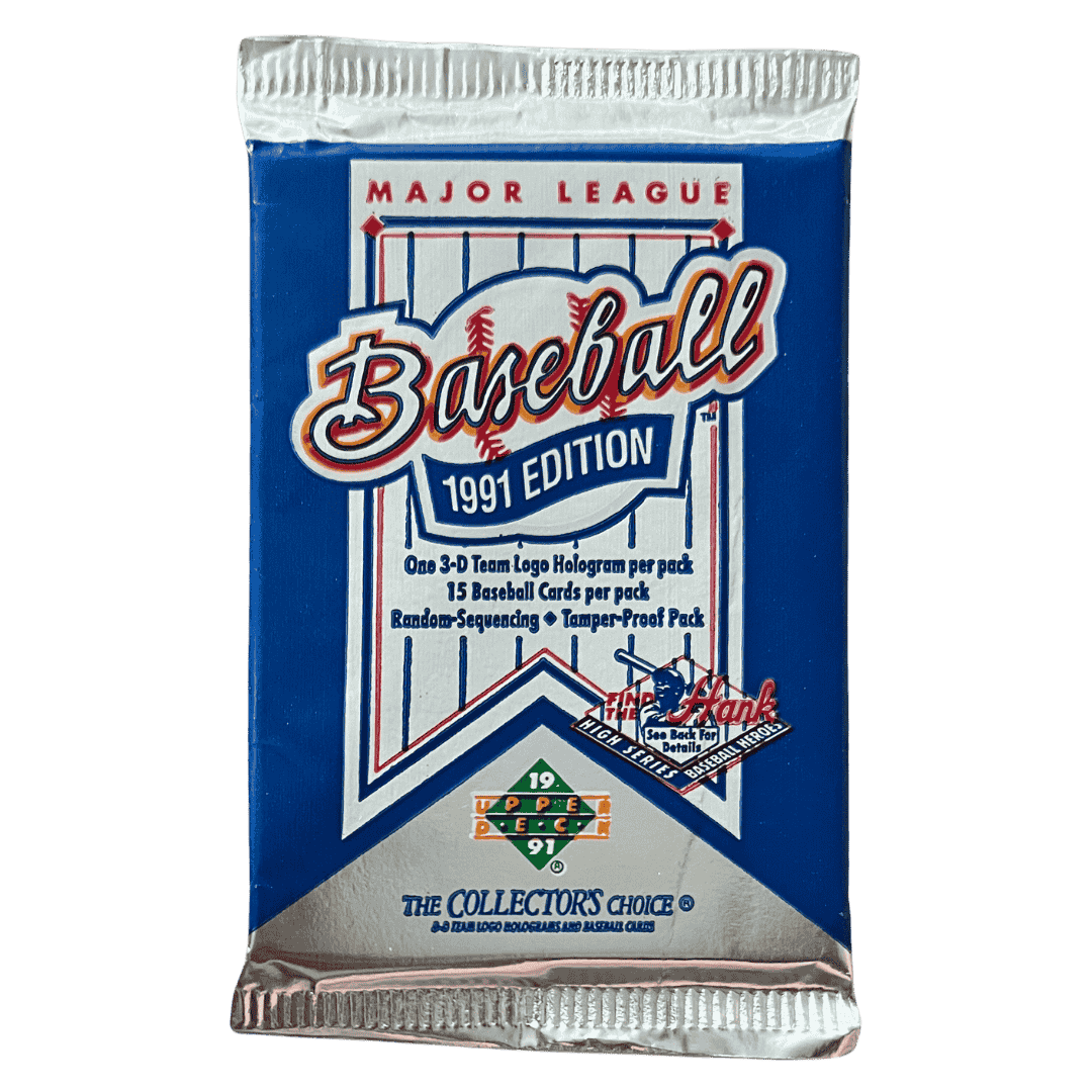 1991 Upper Deck Collectors Choice Baseball Retail Box (Find The Hank) - Single Pack