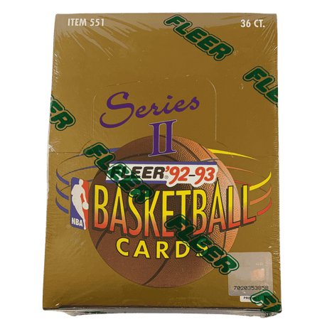1992-93 Fleer NBA Series 2 Basketball Hobby Box