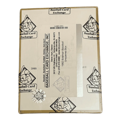 1992 Bowman Baseball Trading Card Box