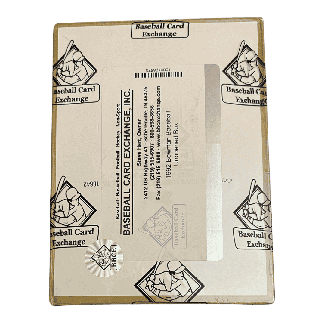 1992 Bowman Baseball Trading Card Box
