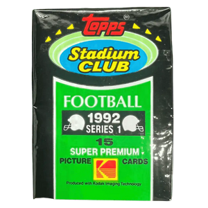 1992 Topps Stadium Club Series 1 Football Single Pack