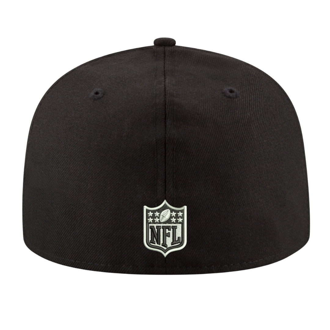 Dallas Cowboys Black & White Logo New Era 59FIFTY Fitted Hat