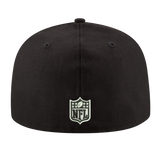 Dallas Cowboys Black & White Logo New Era 59FIFTY Fitted Hat