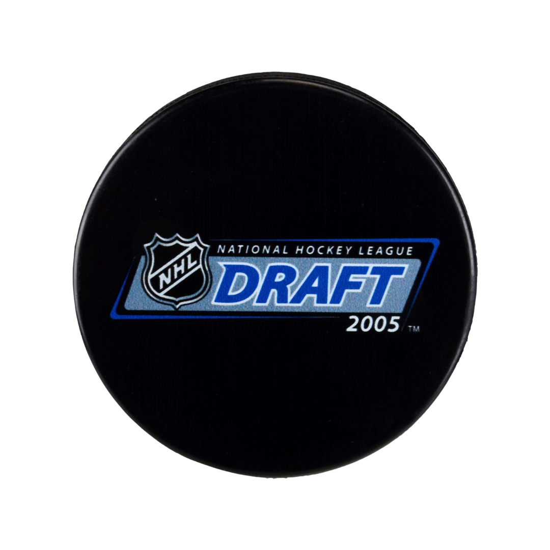 2005 NHL Draft Unsigned Draft Logo Hockey Puck
