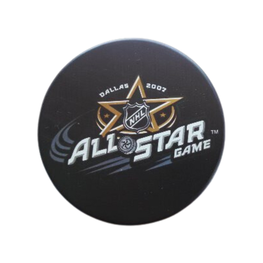 2007 NHL All-Star Game Unsigned Logo Hockey Puck