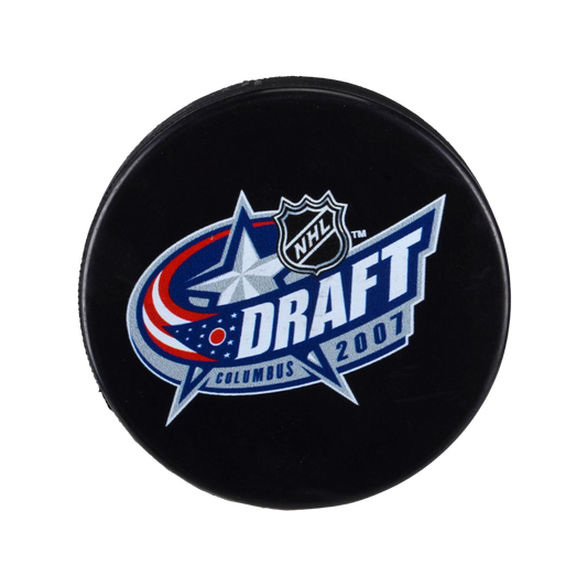 2007 NHL Draft Unsigned Draft Logo Hockey Puck