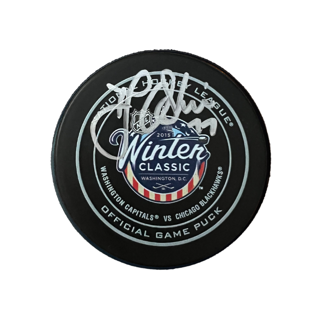 TJ Oshie Washington Capitals Autographed 2015 Winter Classic Official Game Puck - JSA COA TO2