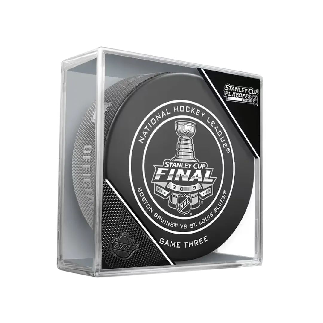 2019 Stanley Cup Final Game Three Unsigned Official Game Puck
