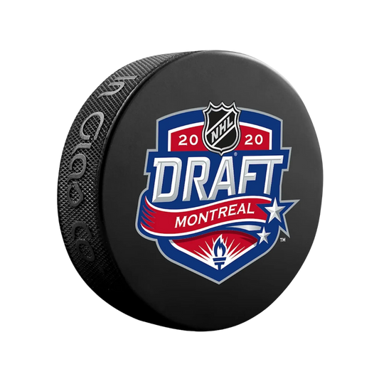 2020 NHL Draft Unsigned Draft Logo Hockey Puck