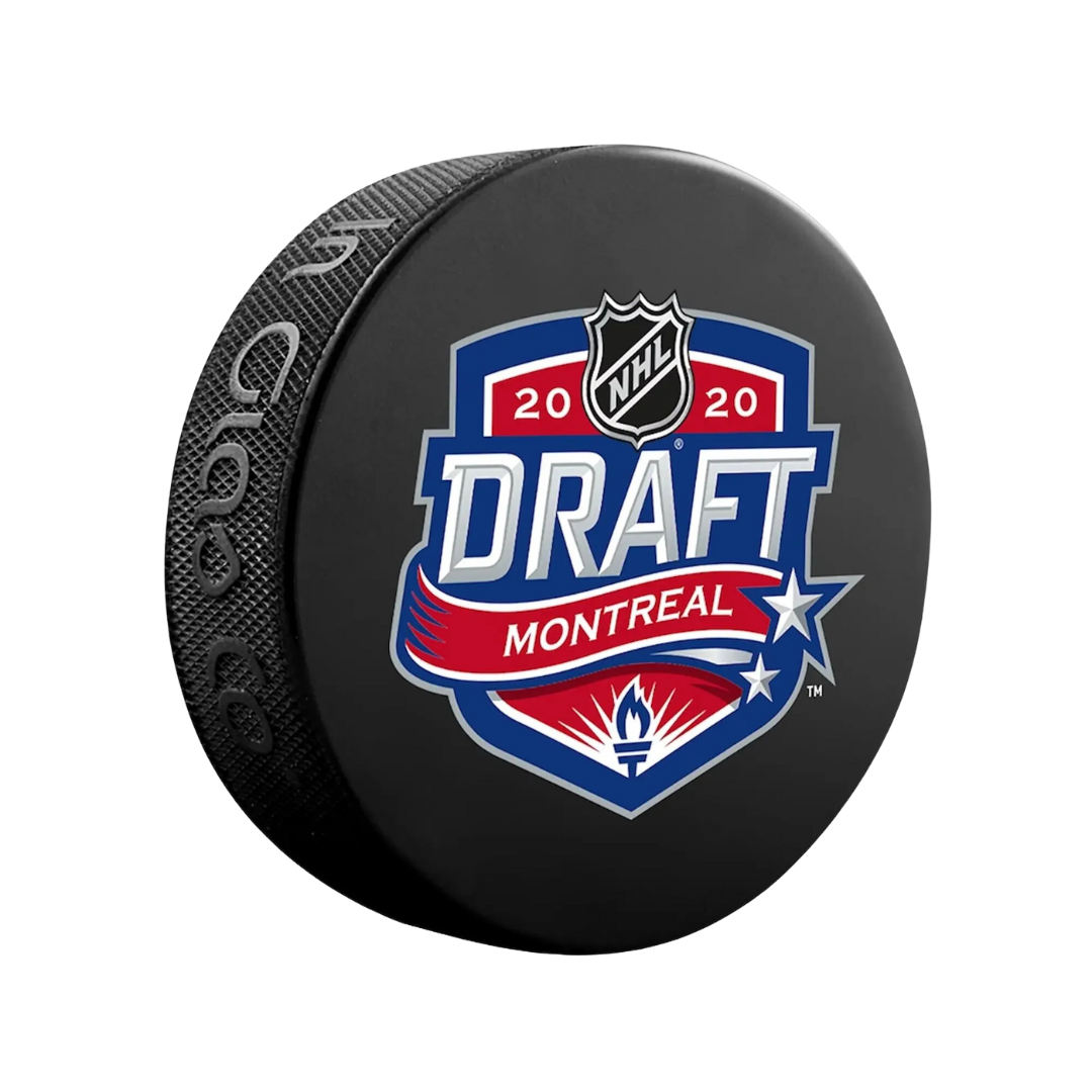 Unsigned 2020 NHL Draft Logo Hockey Puck
