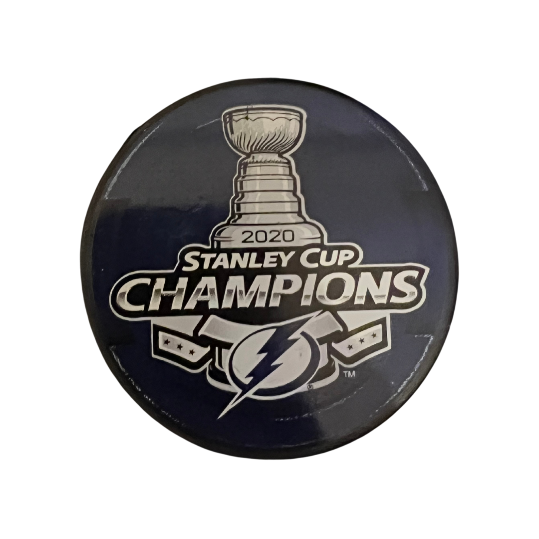 Tampa Bay Lightning 2020 Stanley Cup Champions Logo Puck