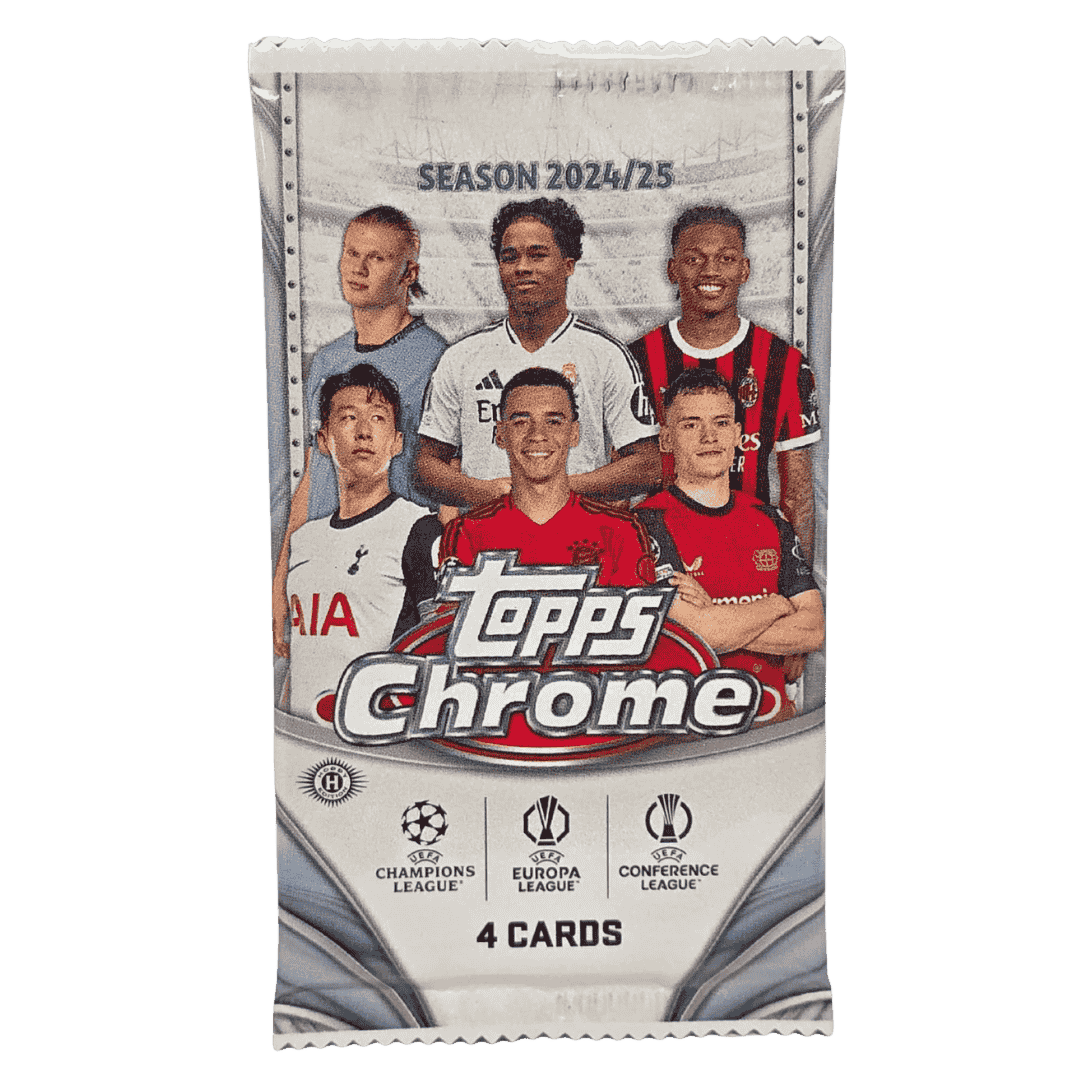 2024-25 Topps Chrome UEFA Club Soccer Hobby Box - Single Pack