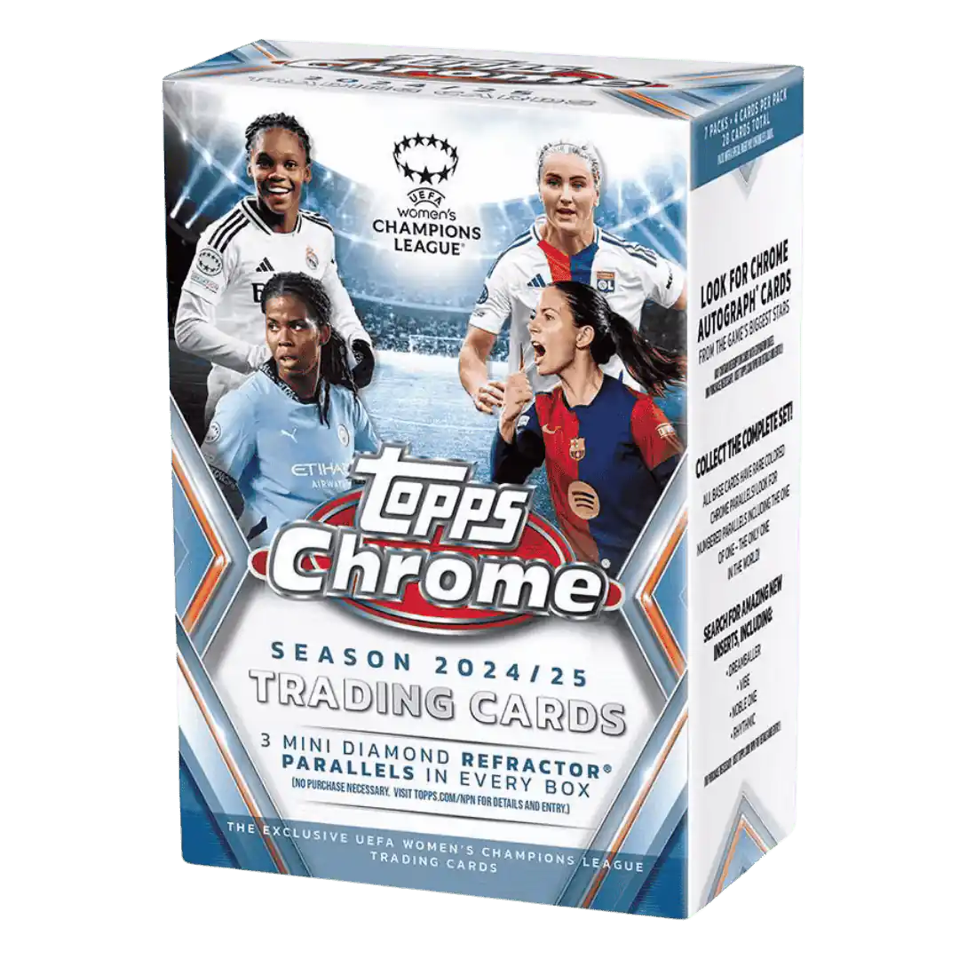 2024-25 Topps Chrome UEFA Women's Champion League Soccer Blaster Box