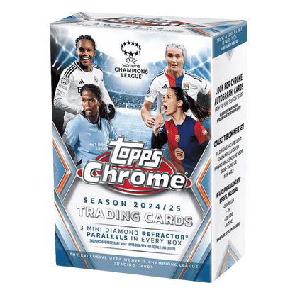 2024-25 Topps Chrome UEFA Women's Champion League Soccer Blaster Box