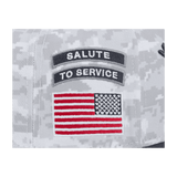 Baltimore Ravens 2024 Salute to Service New Era Grey Camo 9FIFTY Adjustable Snapback Hat