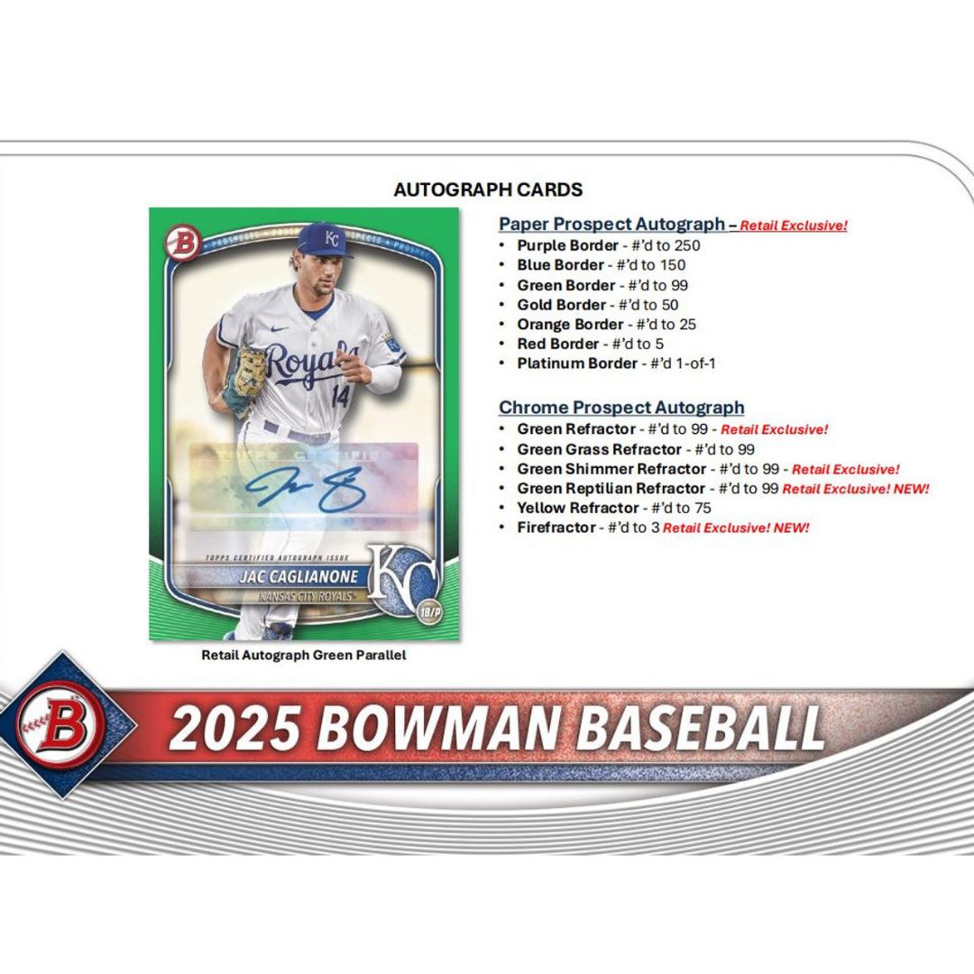 2025 Bowman Baseball Blaster Box