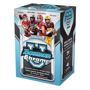 2025 Bowman University Chrome Collegiate Football Blaster Box