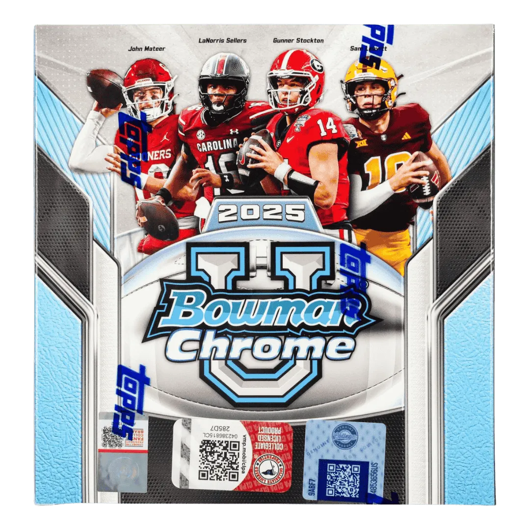 2025 Bowman University Chrome Collegiate Football Mega Box