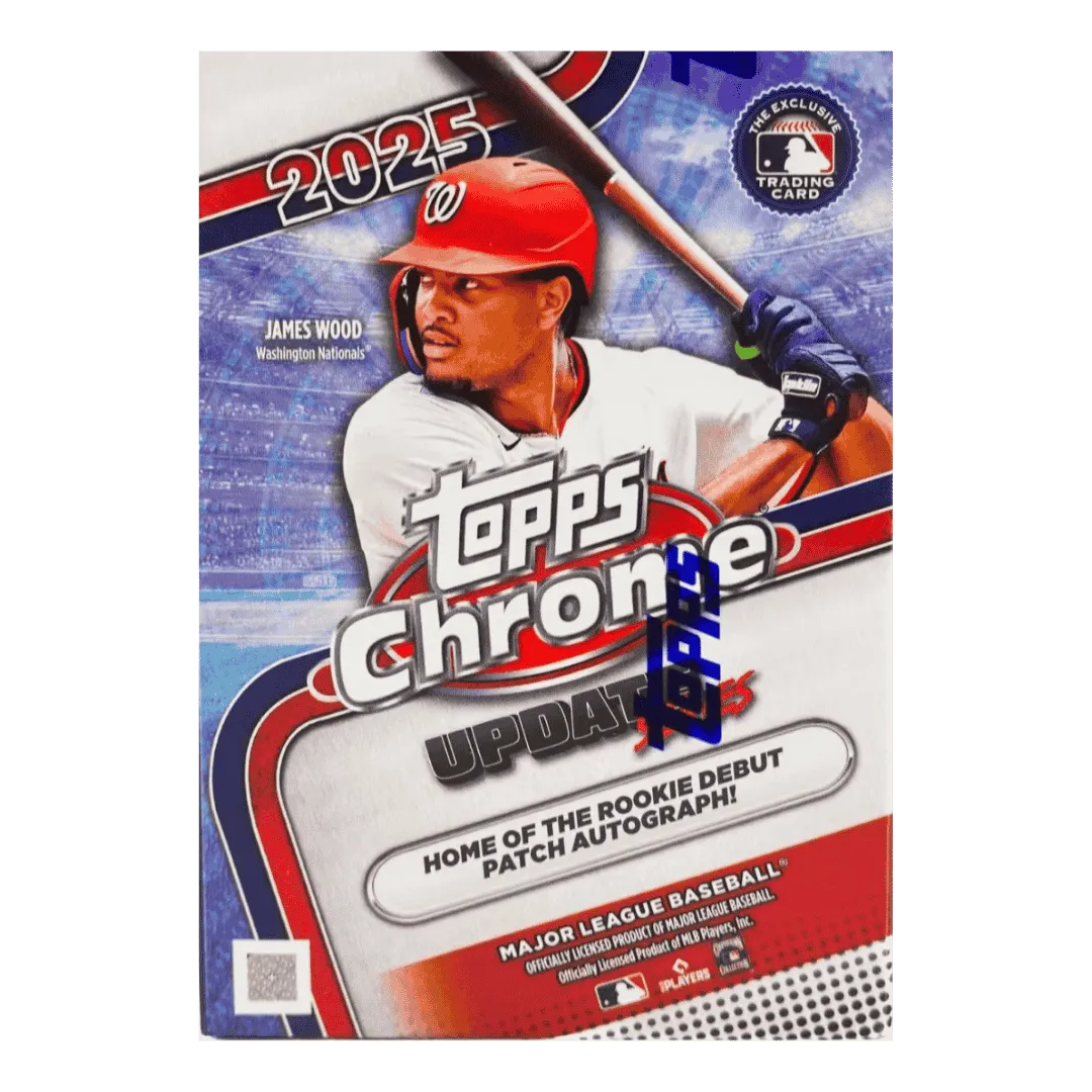 2025 Topps Chrome Update Series Baseball Blaster Box