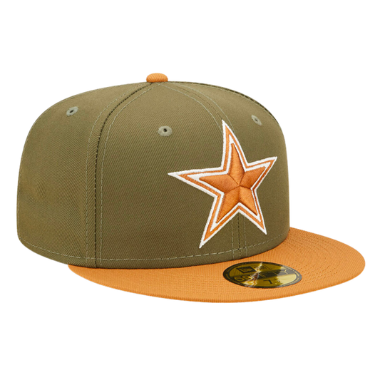 Dallas Cowboys Two Tone Olive Light Bronze Color Pack 59FIFTY Fitted Hat
