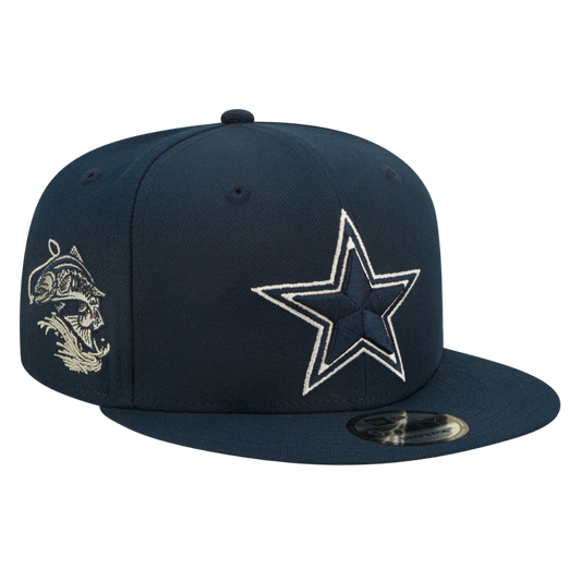 Dallas Cowboys Navy Graphic 9FIFTY Snapback Hat