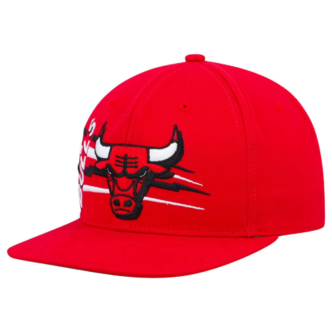Chicago Bulls Mitchell and Ness Retro Bolt Deadstock Snapback HWC Hat