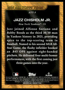2026 Topps - Jazz Chisholm Jr. 2025 All Topps Team - Baseball #ATT-3