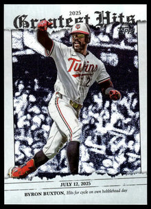 2026 Topps - Byron Buxton 2025 Greatest Hits - Baseball #GH-12