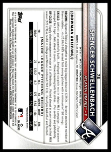 2025 Bowman - Spencer Schwellenbach - Baseball #78
