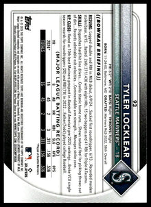 2025 Bowman - Tyler Locklear - Baseball #93