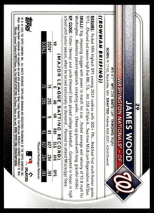 2025 Bowman - James Wood - Baseball #29