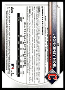 2025 Bowman - Jhonkensy Noel - Baseball #81