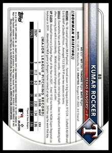 2025 Bowman - Kumar Rocker - Baseball #80