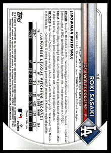 2025 Bowman - Roki Sasaki - Baseball #12
